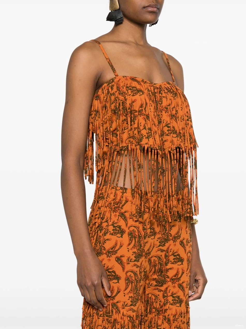 Affordable Alanui Monsoon top Women paisley-print 0729